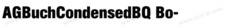 AGBuchCondensedBQ Bo字体转换